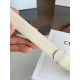Top Replica Celine Vivienne Medium 25mm Belt in White Natural Calfskin