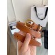 Top Replica Celine Vivienne Medium 25mm Belt in Brown Natural Calfskin