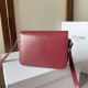 Top Replica Celine Teen Triomphe Bag in Red Calfskin