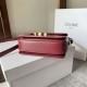 Top Replica Celine Teen Triomphe Bag in Red Calfskin