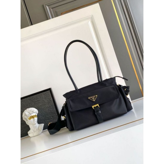 Super Clone Replica Prada Explore Medium Nappa Tote Bag 1BG596 Black Top Replica Prada Explore Medium Nappa Tote Bag 1BG596 Black