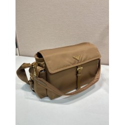 Super Clone Replica Prada Explore Large Nappa Flap Shoulder Bag 1BD391 Brown Top Replica Prada Explore Large Nappa Flap Shoulder Bag 1BD391 Brown