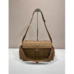 Top Replica Prada Explore Large Nappa Flap Shoulder Bag 1BD391 Brown