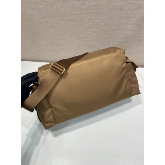 Super Clone Replica Prada Explore Large Nappa Flap Shoulder Bag 1BD391 Brown Top Replica Prada Explore Large Nappa Flap Shoulder Bag 1BD391 Brown