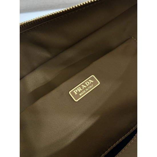 Super Clone Replica Prada Explore Large Nappa Flap Shoulder Bag 1BD391 Brown Top Replica Prada Explore Large Nappa Flap Shoulder Bag 1BD391 Brown