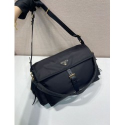 Super Clone Replica Prada Explore Large Nappa Flap Shoulder Bag 1BD391 Black Top Replica Prada Explore Large Nappa Flap Shoulder Bag 1BD391 Black