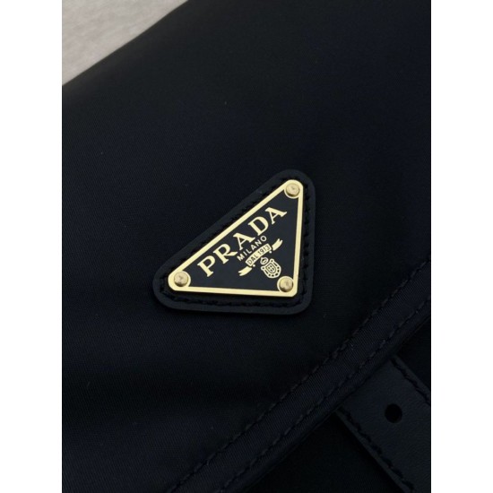 Super Clone Replica Prada Explore Large Nappa Flap Shoulder Bag 1BD391 Black Top Replica Prada Explore Large Nappa Flap Shoulder Bag 1BD391 Black