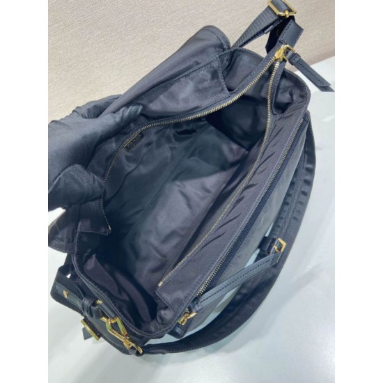 Super Clone Replica Prada Explore Large Nappa Flap Shoulder Bag 1BD391 Black Top Replica Prada Explore Large Nappa Flap Shoulder Bag 1BD391 Black
