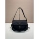 Super Clone Replica Prada Explore Large Nappa Flap Shoulder Bag 1BD391 Black Top Replica Prada Explore Large Nappa Flap Shoulder Bag 1BD391 Black