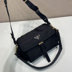 Super Clone Replica Prada Explore Re-Nylon Medium Shoulder Bag with flap 1BD394 black Top Replica Prada Explore Re-Nylon Medium Shoulder Bag with flap 1BD394 black