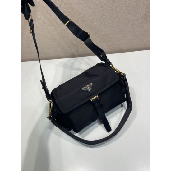 Super Clone Replica Prada Explore Re-Nylon Medium Shoulder Bag with flap 1BD394 black Top Replica Prada Explore Re-Nylon Medium Shoulder Bag with flap 1BD394 black