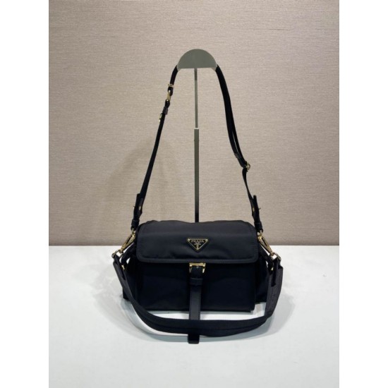 Super Clone Replica Prada Explore Re-Nylon Medium Shoulder Bag with flap 1BD394 black Top Replica Prada Explore Re-Nylon Medium Shoulder Bag with flap 1BD394 black