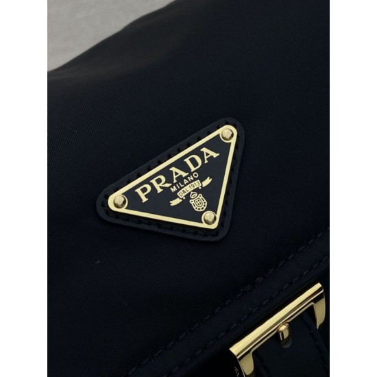 Super Clone Replica Prada Explore Re-Nylon Medium Shoulder Bag with flap 1BD394 black Top Replica Prada Explore Re-Nylon Medium Shoulder Bag with flap 1BD394 black