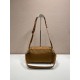 Super Clone Replica Prada Explore Re-Nylon medium shoulder bag with flap 1BD394 brown Top Replica Prada Explore Re-Nylon medium shoulder bag with flap 1BD394 brown