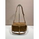 Super Clone Replica Prada Explore Re-Nylon medium shoulder bag with flap 1BD394 brown Top Replica Prada Explore Re-Nylon medium shoulder bag with flap 1BD394 brown