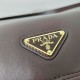 Top Replica Prada Explore medium shoulder bag with flap 1BD394 burgundy