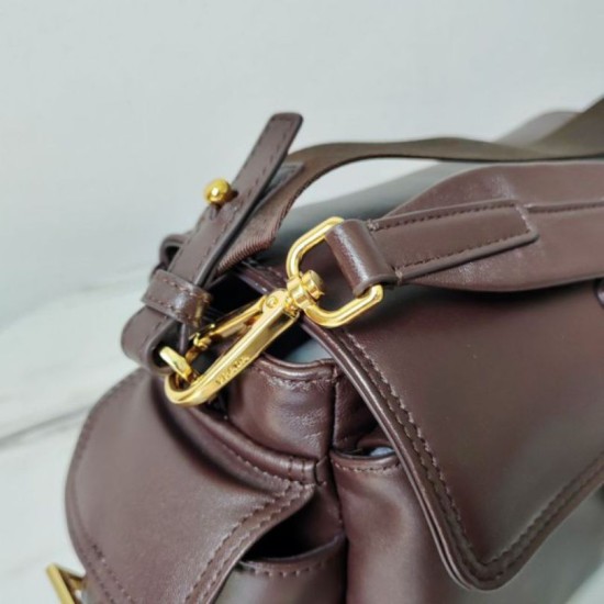 Top Replica Prada Explore medium shoulder bag with flap 1BD394 burgundy