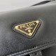 Top Replica Prada Explore medium shoulder bag with flap 1BD394 black