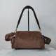 Top Replica Prada Explore medium crossbody bag with suede flap brown
