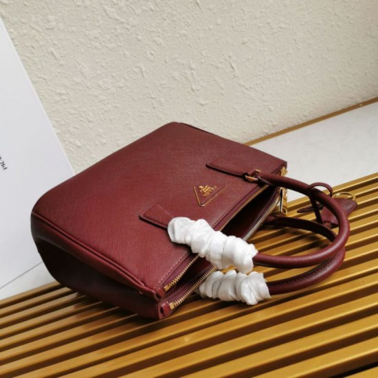 Super Clone Replica Prada Galleria Saffiano handbag small/medium/large burgundy Top Replica Prada Galleria Saffiano handbag small/medium/large burgundy