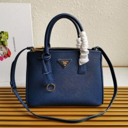 Top Replica Prada Galleria Saffiano handbag small/medium/large blue