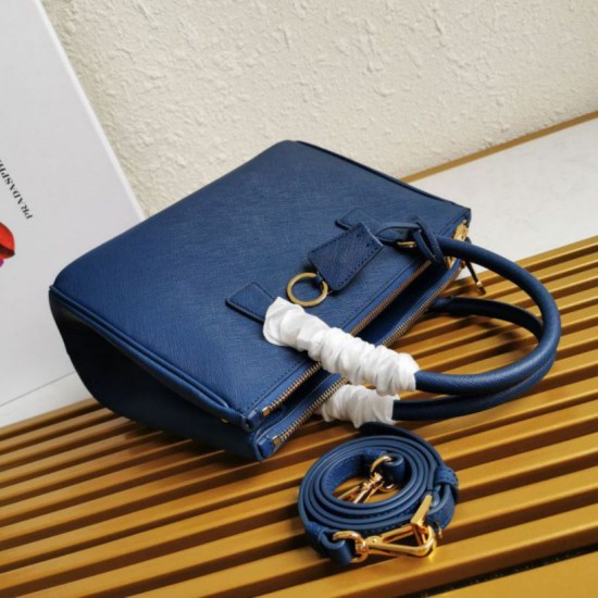 Super Clone Replica Prada Galleria Saffiano handbag small/medium/large blue Top Replica Prada Galleria Saffiano handbag small/medium/large blue