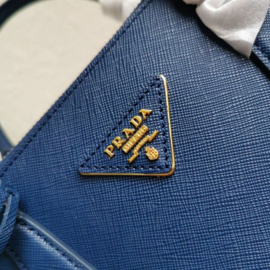 Super Clone Replica Prada Galleria Saffiano handbag small/medium/large blue Top Replica Prada Galleria Saffiano handbag small/medium/large blue