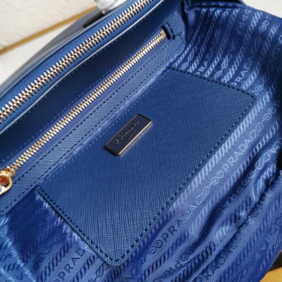 Super Clone Replica Prada Galleria Saffiano handbag small/medium/large blue Top Replica Prada Galleria Saffiano handbag small/medium/large blue