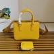 Super Clone Replica Prada Galleria Saffiano handbag small/medium/large yellow Top Replica Prada Galleria Saffiano handbag small/medium/large yellow