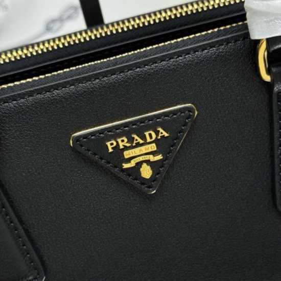 Super Clone Replica Prada Galleria Saffiano medium tote bag 1BA457 black Top Replica Prada Galleria Saffiano medium tote bag 1BA457 black