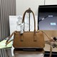 Super Clone Replica Prada Galleria Saffiano medium tote bag 1BA457 brown Top Replica Prada Galleria Saffiano medium tote bag 1BA457 brown