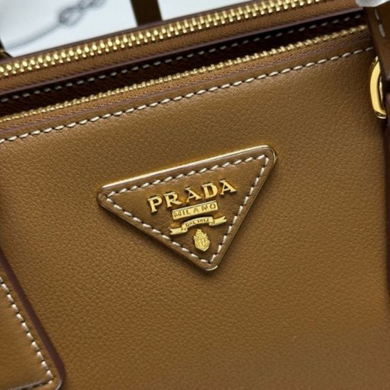 Super Clone Replica Prada Galleria Saffiano medium tote bag 1BA457 brown Top Replica Prada Galleria Saffiano medium tote bag 1BA457 brown