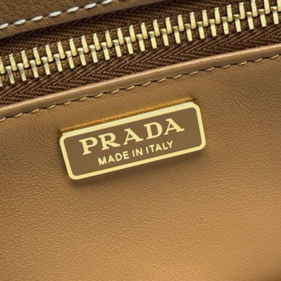 Super Clone Replica Prada Galleria Saffiano medium tote bag 1BA457 brown Top Replica Prada Galleria Saffiano medium tote bag 1BA457 brown