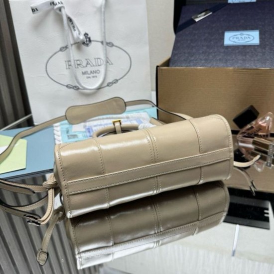 Super Clone Replica Prada Bonnie mini handbag 1BA486 Beige Top Replica Prada Bonnie mini handbag 1BA486 Beige