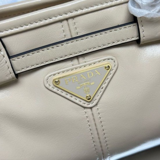 Super Clone Replica Prada Bonnie mini handbag 1BA486 Beige Top Replica Prada Bonnie mini handbag 1BA486 Beige