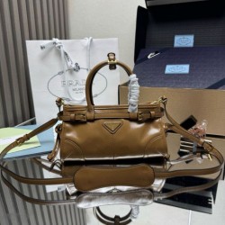 Top Replica Prada Bonnie mini handbag 1BA486 Brown