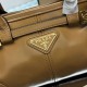 Super Clone Replica Prada Bonnie mini handbag 1BA486 Brown Top Replica Prada Bonnie mini handbag 1BA486 Brown