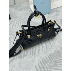 Super Clone Replica Prada Bonnie Mini Handbag 1BA486 Black Top Replica Prada Bonnie Mini Handbag 1BA486 Black