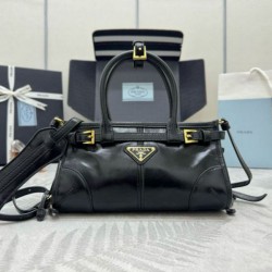 Top Replica Prada Bonnie Mini Handbag 1BA486 Black