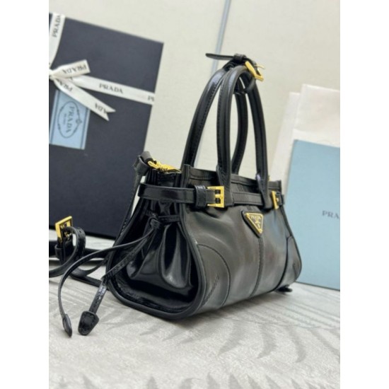 Super Clone Replica Prada Bonnie Mini Handbag 1BA486 Black Top Replica Prada Bonnie Mini Handbag 1BA486 Black
