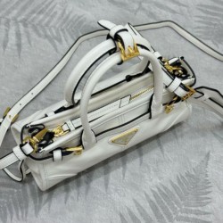 Top Replica Prada Bonnie Mini Handbag 1BA486 White