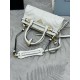 Super Clone Replica Prada Bonnie Mini Handbag 1BA486 White Top Replica Prada Bonnie Mini Handbag 1BA486 White