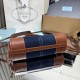Super Clone Replica Prada Bonnie Mini Handbag 1BA486 Blue/Brown Top Replica Prada Bonnie Mini Handbag 1BA486 Blue/Brown
