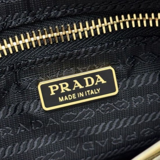 Top Replica Prada Re-Edition 2005 Re-Nylon Saffiano Mini Hobo Bag 1N204M Black