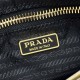Top Replica Prada Re-Edition 2005 Re-Nylon Saffiano Mini Hobo Bag 1N204M Black