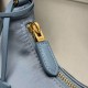 Top Replica Prada Re-Edition 2005 Re-Nylon Saffiano Mini Hobo Bag 1N204M Blue