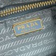 Top Replica Prada Re-Edition 2005 Re-Nylon Saffiano Mini Hobo Bag 1N204M Blue