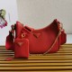 AAA Replica Prada Saffiano Leather Handbag/Hobo Bag Re-Edition 2005 Red 1:1 Replica Prada Saffiano Leather Handbag/Hobo Bag Re-Edition 2005 Red Knockoff