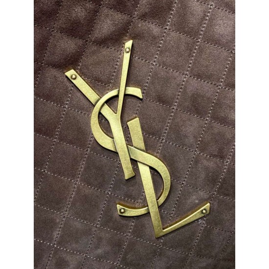 1:1 Replica YSL Saint Laurent Icare Tote Bag Brown Suede Knockoff