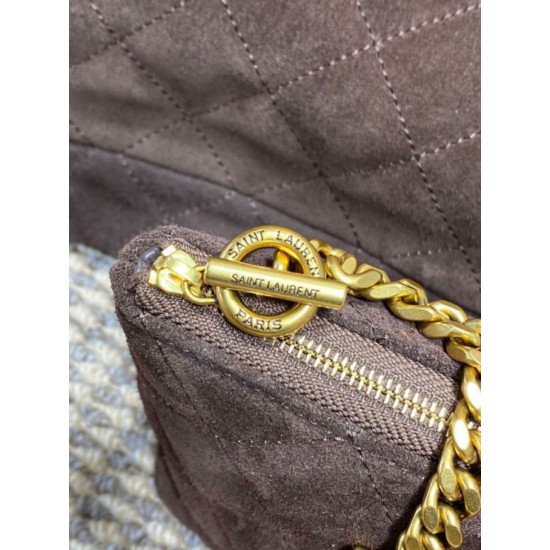 1:1 Replica YSL Saint Laurent Icare Tote Bag Brown Suede Knockoff